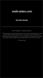 Mobile Screenshot of math-aides.com